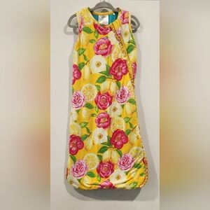 Posh Peanut Annika Yellow Lemon Floral Ruffled Bamboo Zip Sleep Sack 1 TOG 0-6Mo